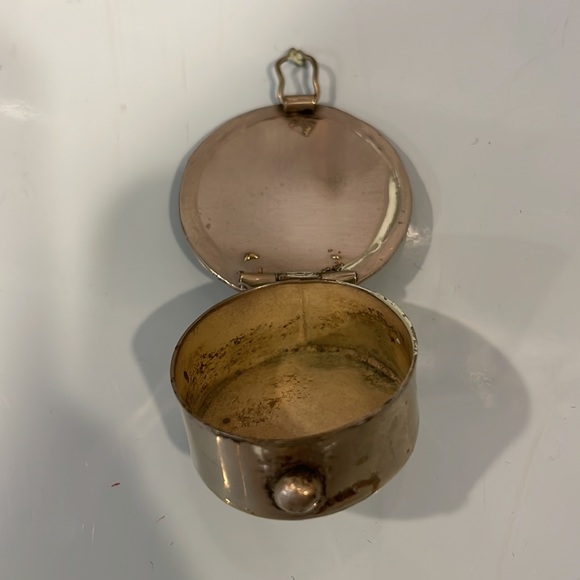 Sterling silver abalone top pillbox vintage